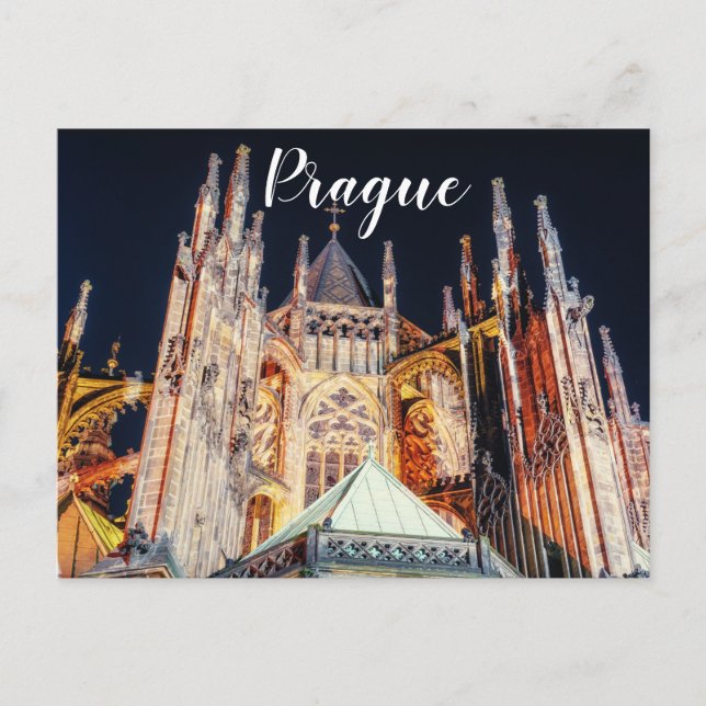 Katedralen i Prag i Saints Vitus Vykort (Framsida)