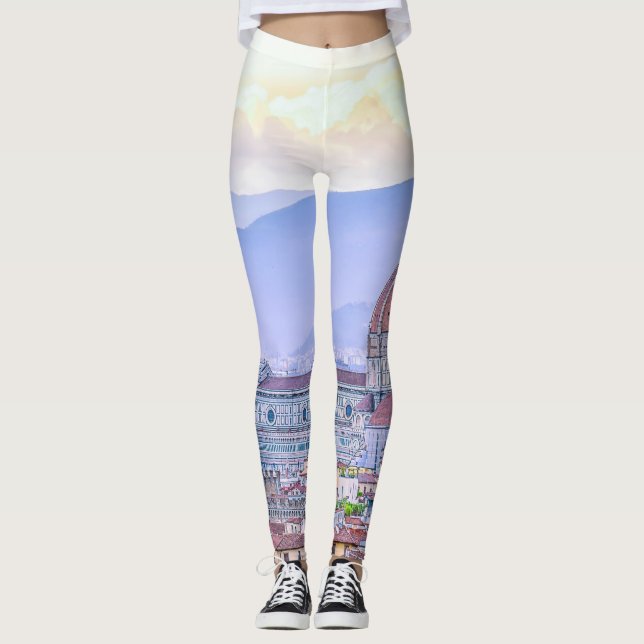 Katedralen i Santa Maria del Fiore Artwork| Leggings (Framsida)