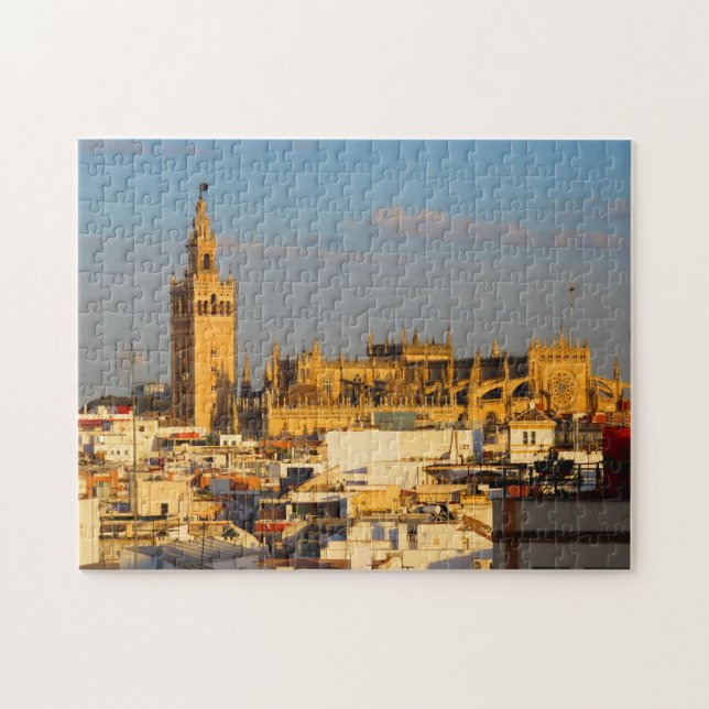Katedralen i Sevilla, Spanien - Puzzle Pussel (Horisontell)