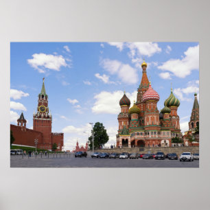Katedralen Saint-Basil i Moskva Poster