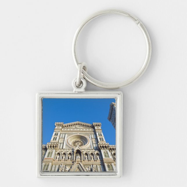 Katedralen Santa Maria del Fiore, Firenze, Fyrkantig Silverfärgad Nyckelring (Framsidan)