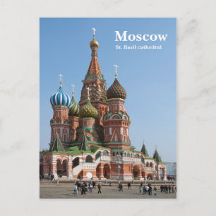 Katedralen St. Basil i Moskva Vykort