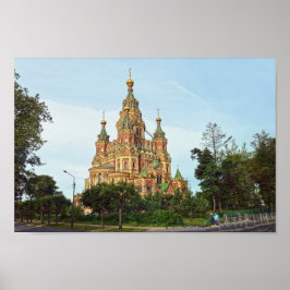 Katedralen Sts Peter och Paul, Peterhof, Ryssland Poster