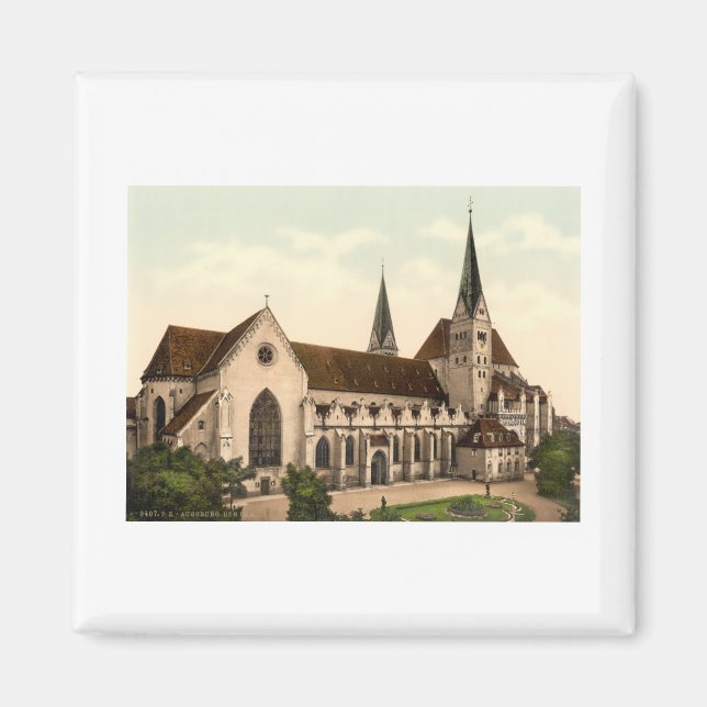 Katedralen vid Jungfru Mary, Augsburg, Tyskland Magnet (Framsidan)