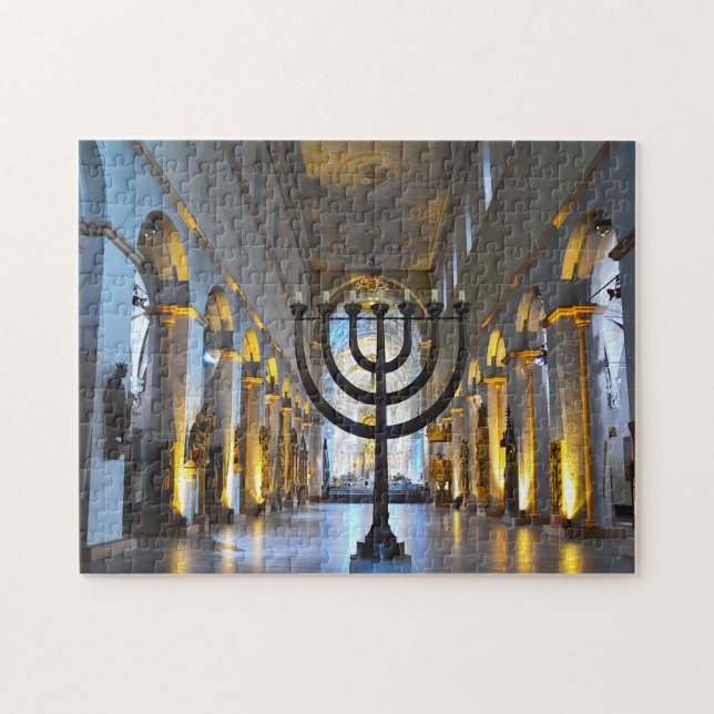 Katedralen Würzburg Tyskland. Pussel (Horisontell)