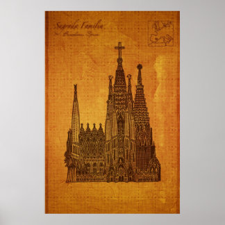 Katedraler: Sagrada Fam � lia, Barcelona Poster
