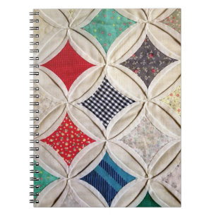 Katedralfönster Quilt Mönster Anteckningsbok