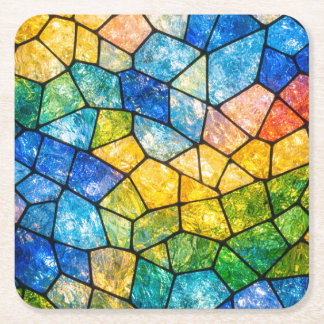 Katedralglas Underlägg Papper Kvadrat