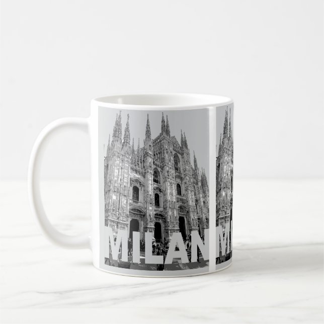Katedralkyrkan i Milano, Lombardiet om en Kaffemugg (Vänster)
