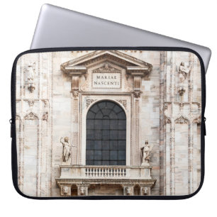 Katedralkyrkan i Milano. Vackert italienskt tempel Laptop Fodral