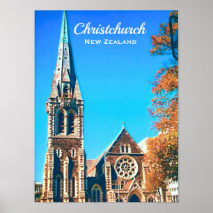 Katedralkyrkan i Nya Zeeland Poster
