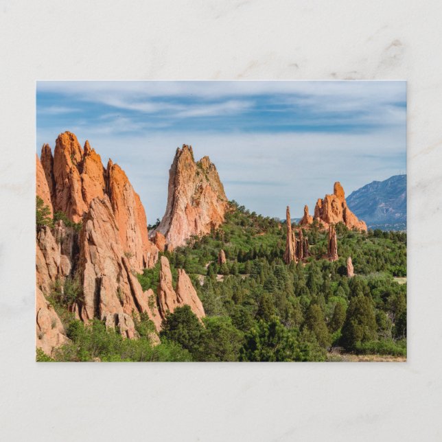 Katedralspires Formations Colorado Postcard Vykort (Framsida)