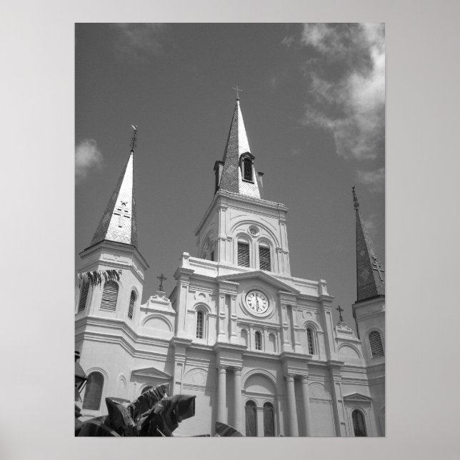 Katedralsvart och vitt poster (Framsidan)