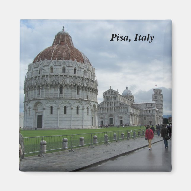 Katedraltorget i Pisa, Italien Magnet (Framsidan)