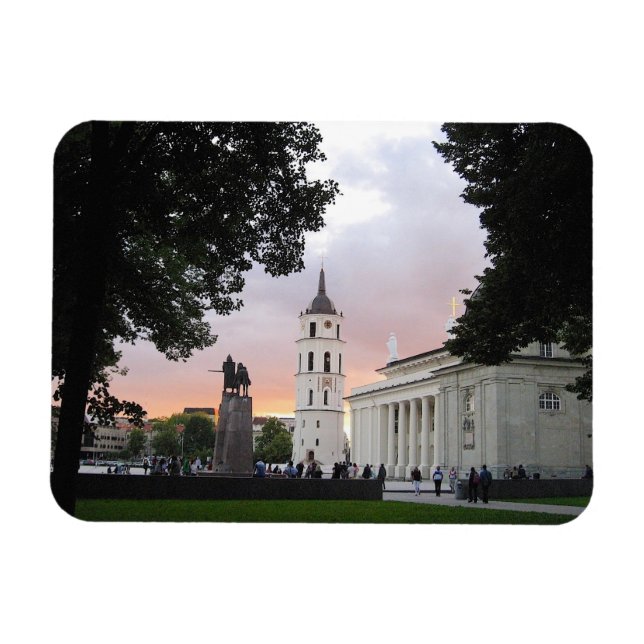 Katedraltorget i Vilnius, LITAUEN — Magnet (Horisontell)