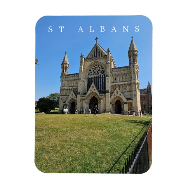 Katedralvykylmagnet i St Albans Magnet (Vertikal)