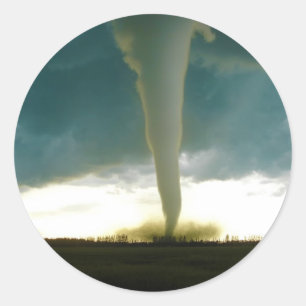 Kategori F5 Tornado som närmar sig Elie Manitoba Runt Klistermärke