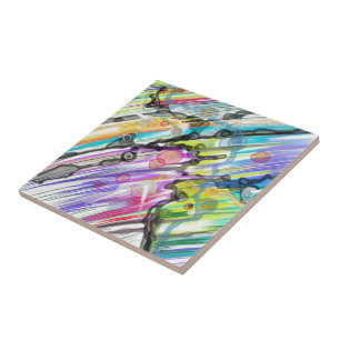 KATEGORI FIVS SWIRLING ABSTRAKT ART DESIGN KAKELPLATTA