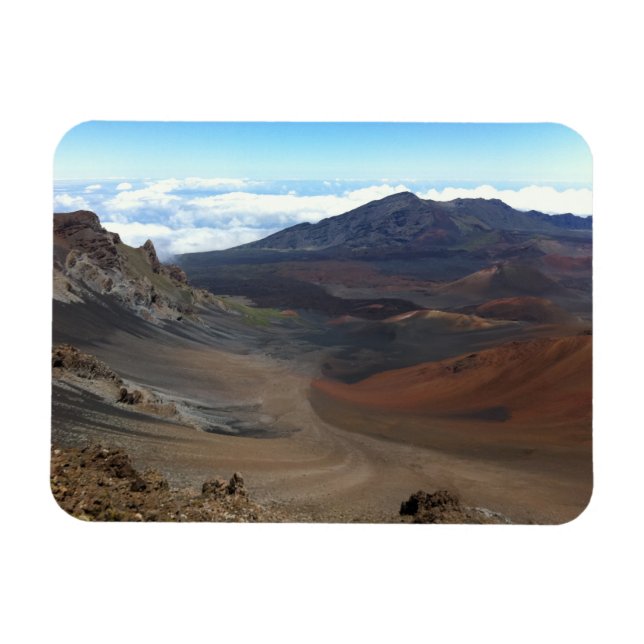 Kater av Haleakala Volcano, Maui, Hawaii Magnet (Horisontell)