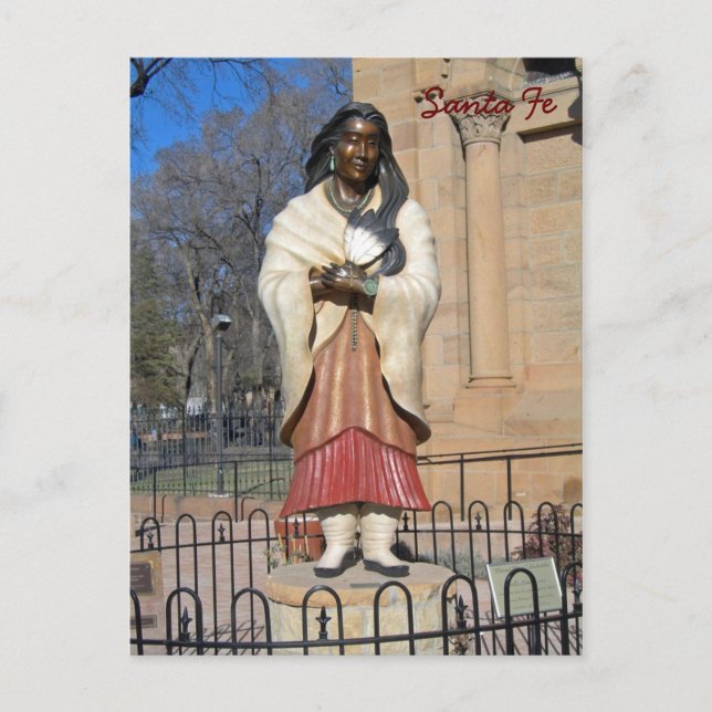 Kateri Tekakwith a Lily of the Mohawks Statue Vykort (Framsida)