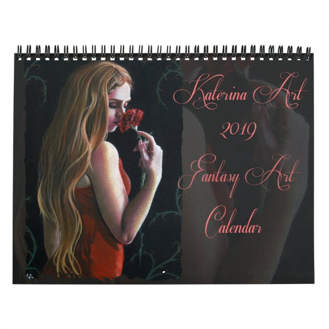 Katerina för fantasikonstkalender konst 2019 kalender (Omslag)