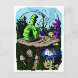Katerpelare Colorized Alice i Wonderland Vykort
