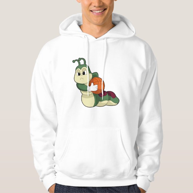 Katerpelare som basketspelare med basketboll hoodie (Framsida)