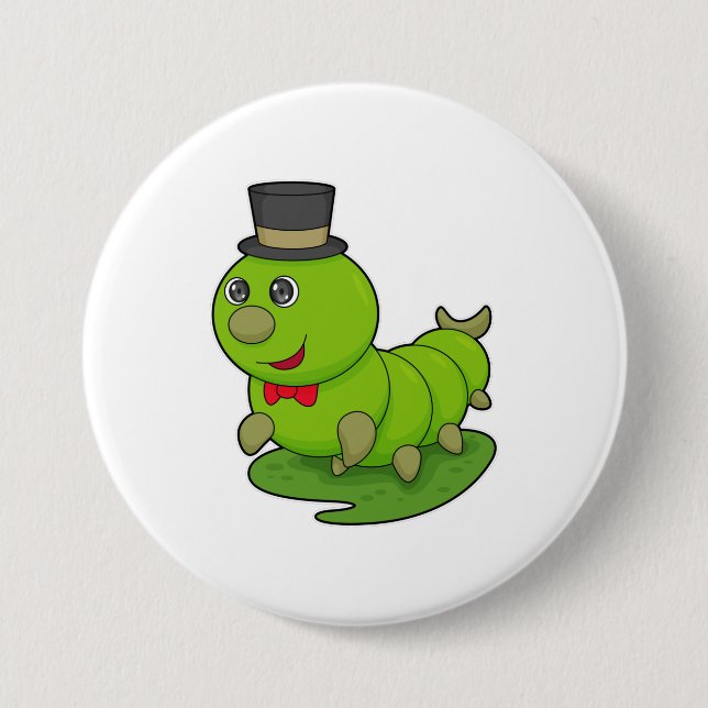 Katerpelare som gentleman med Cylinder Knapp (Framsida)