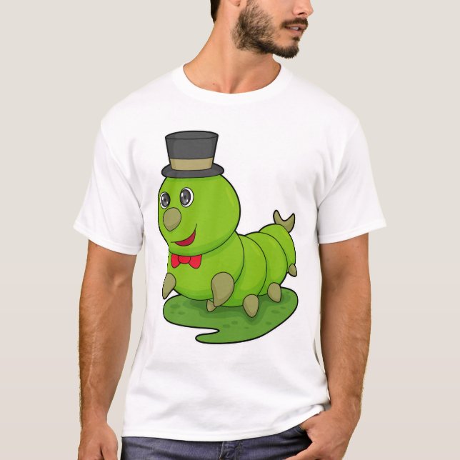 Katerpelare som gentleman med Cylinder T Shirt (Framsida)