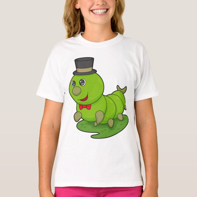 Katerpelare som gentleman med Cylinder T Shirt (Framsida)