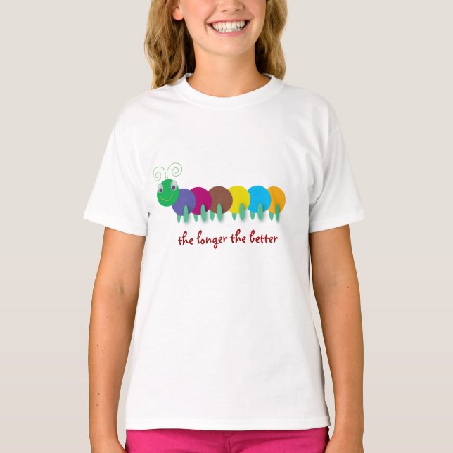 Katerpelare Tones: ju längre desto bättre Tee Shirt (Framsida)