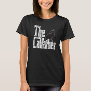 Katfader Black Cat Far mafia Whiskers Male T Shirt