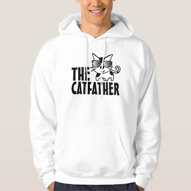 KATFADERN CAT PAPPA T-Shirts & Hoodies Hoodie (Framsida)