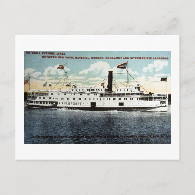 Katfärisk kvällsdag Linjer - Clermont Vykort (Framsida)