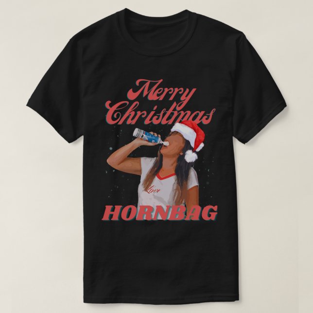 Kath och Kim jul Cream Hornbag Classic T-Shi T Shirt (Design framsida)