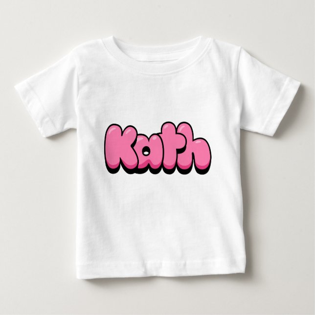 Kath rosa Baby T-Shirt (Framsida)