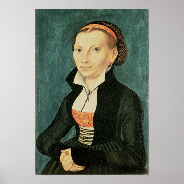 Katharina von Bora, framtida hustru till Martin Poster (Framsidan)