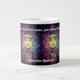 Katharine Hepburn - inspirationell feministisk cit Jumbo Mugg
