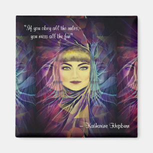 Katharine Hepburn - inspirationell feministisk cit Magnet