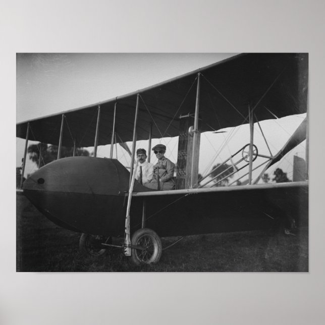 Katharine Wright med Orville i Model HS Poster (Framsidan)