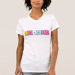Katherin Periodisk skjorta bord namn T Shirt