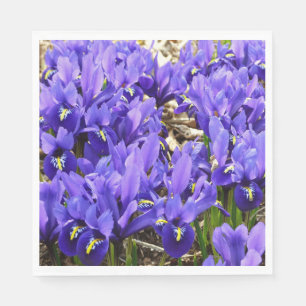 Katherine Hodgkin Irises Lila Vår Blommigt Pappersservett