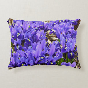 Katherine Hodgkin Irises Lila Vår Blommigt Prydnadskudde