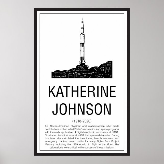 Katherine Johnson Poster (Framsidan)