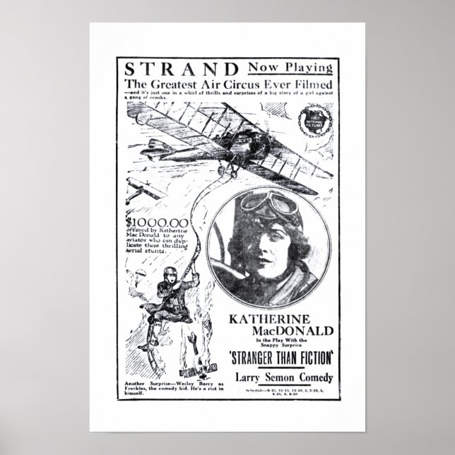 Katherine MacDonald 1921 vintage film och poster (Framsidan)