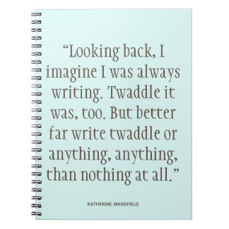 Katherine Mansfield Writing Quote Notebook Anteckningsbok