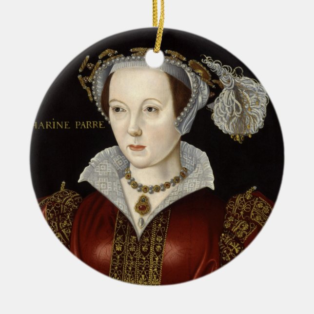 Katherine parr-/Henry VIII prydnad Julgransprydnad Keramik (Framsidan)