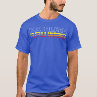 Kathleen Förnamn Rolig Vintage Solnedgång Kathleen T Shirt