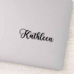 Kathleen Namn - Handwrite Calligraphy Klistermärken