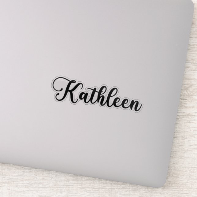 Kathleen Namn - Handwrite Calligraphy Klistermärken (Detalj)